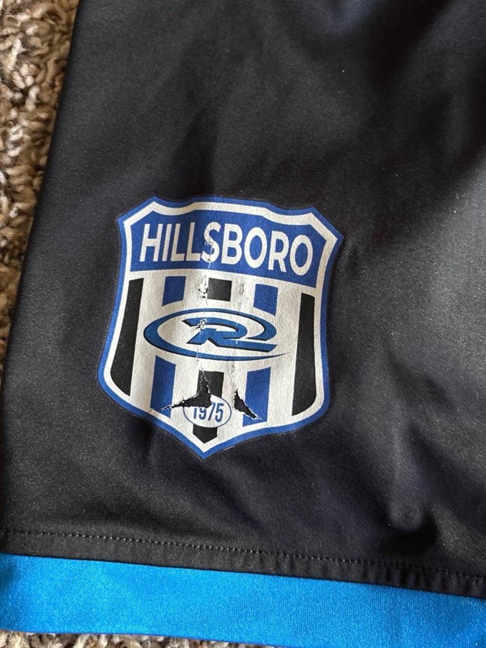 Capelli of New York Black and Blue Graphic Athletic Jersey - Picture 3 of 4